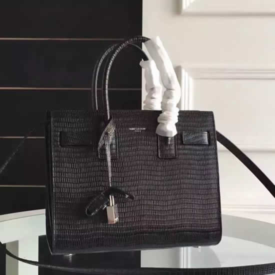 Replica Saint Laurent Baby Sac De Jour Lizard Embossed Bag